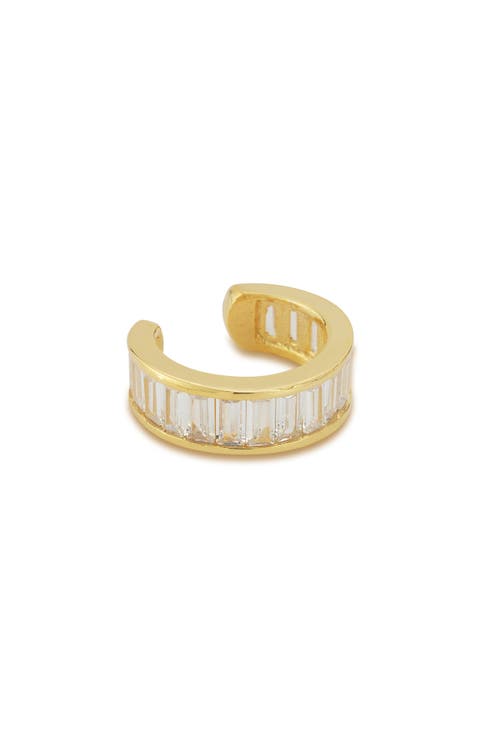 14k Rose Gold Plated Cubic Zirconia Ear Cuff