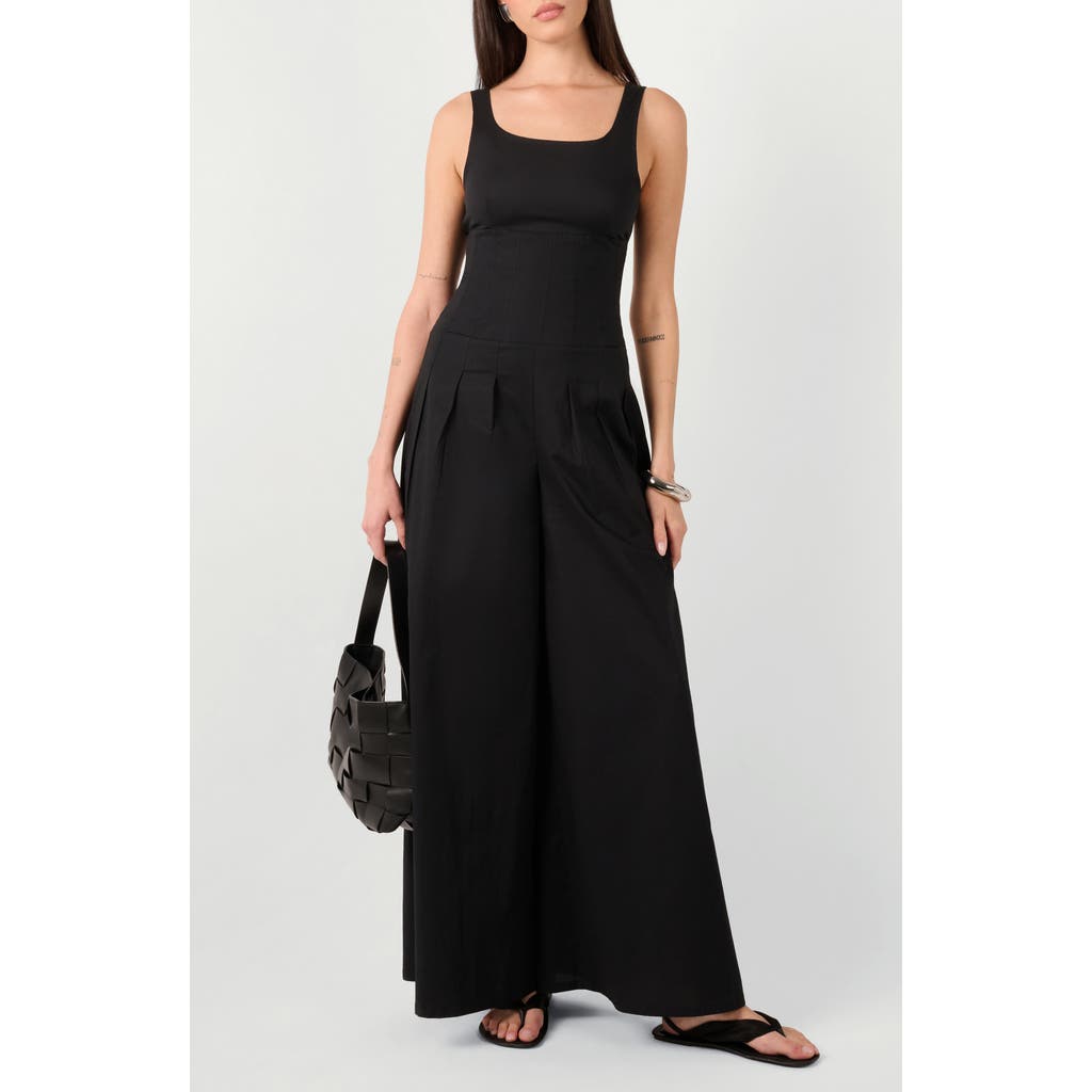 Weworewhat Pleated Wide Leg Jumpsuit