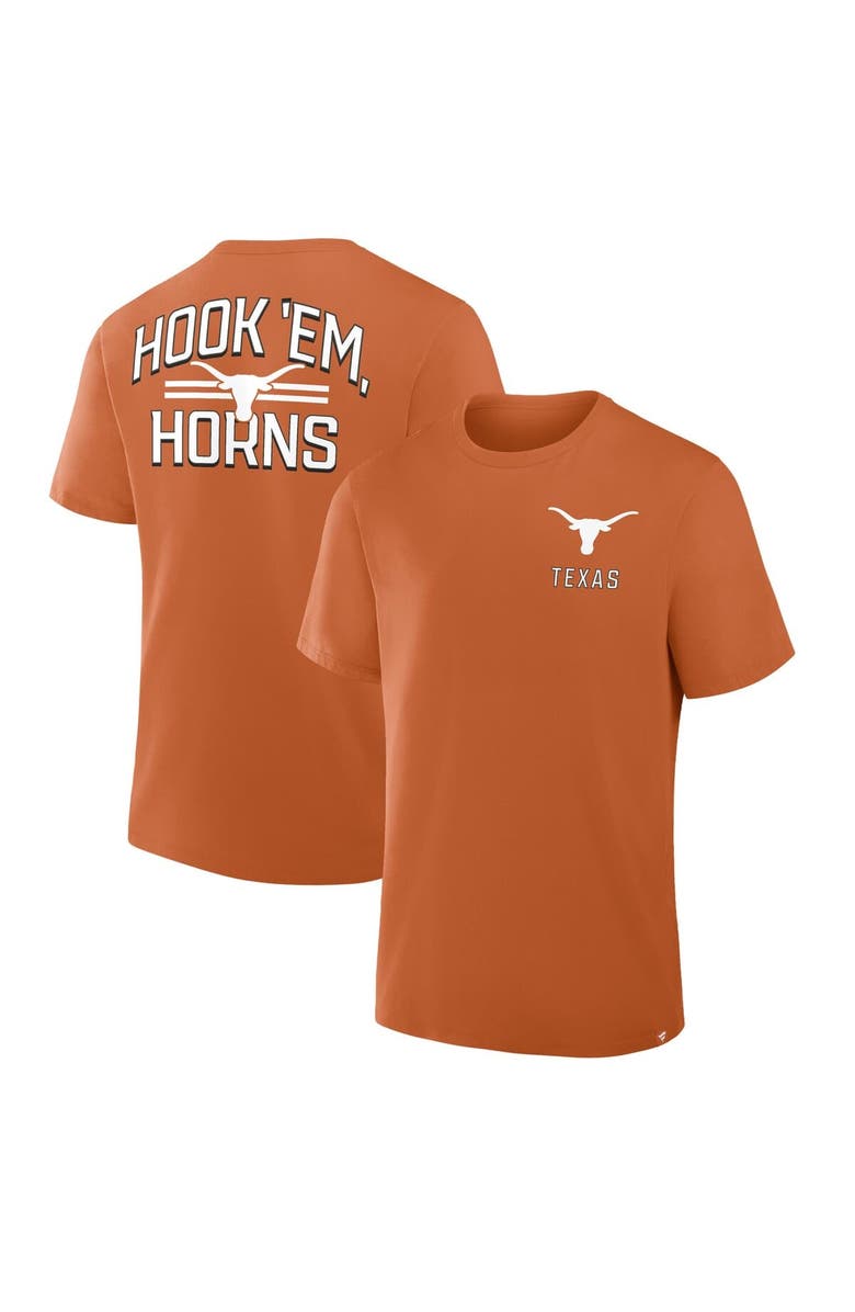 FANATICS Men's Fanatics Texas Orange Texas Longhorns Quad Legacy T-Shirt, Alternate, color, Burnt Orange