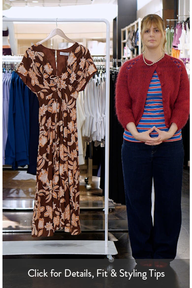 Yolande Plunge Maxi Dress video