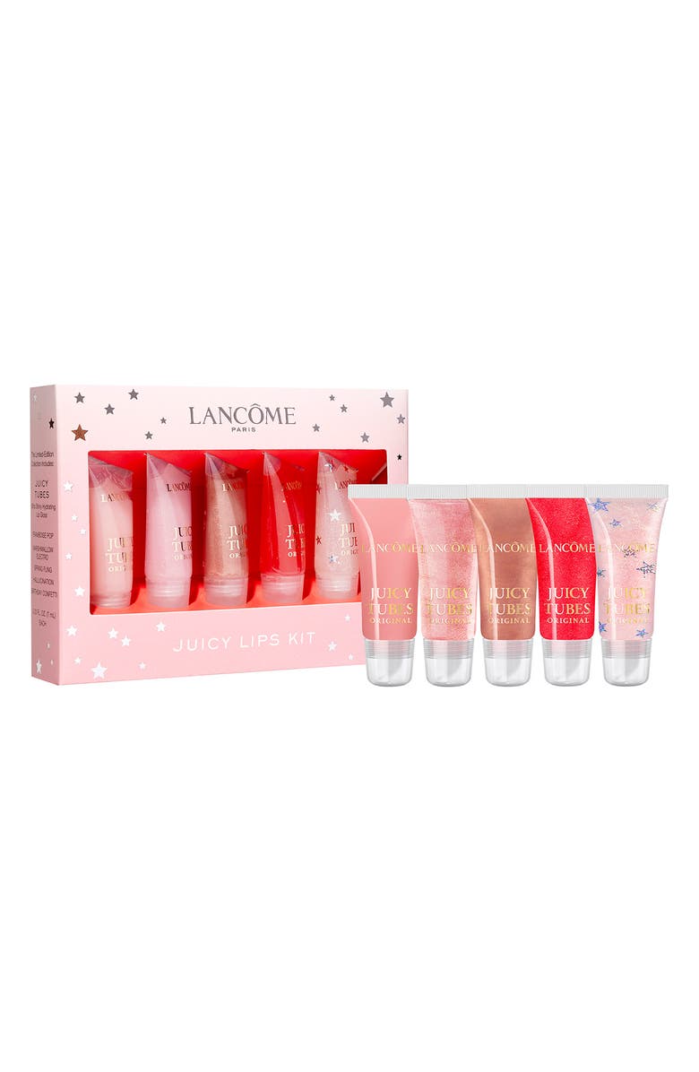 Lancôme Travel Size Juicy Tubes Lip Gloss Set USD $46 Value, Main, color,