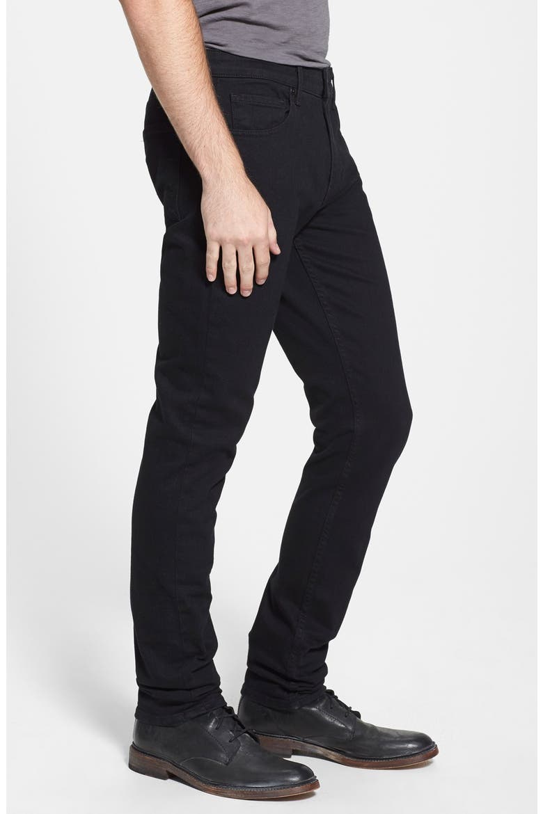 Lennox Slim Fit Jeans, Alternate, color, BLACK OVERDYE