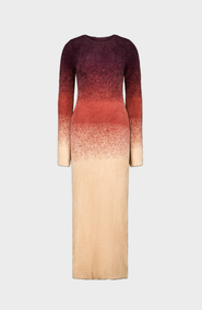 SAEMDI Mira Gradient Fuzzy Knit Dress