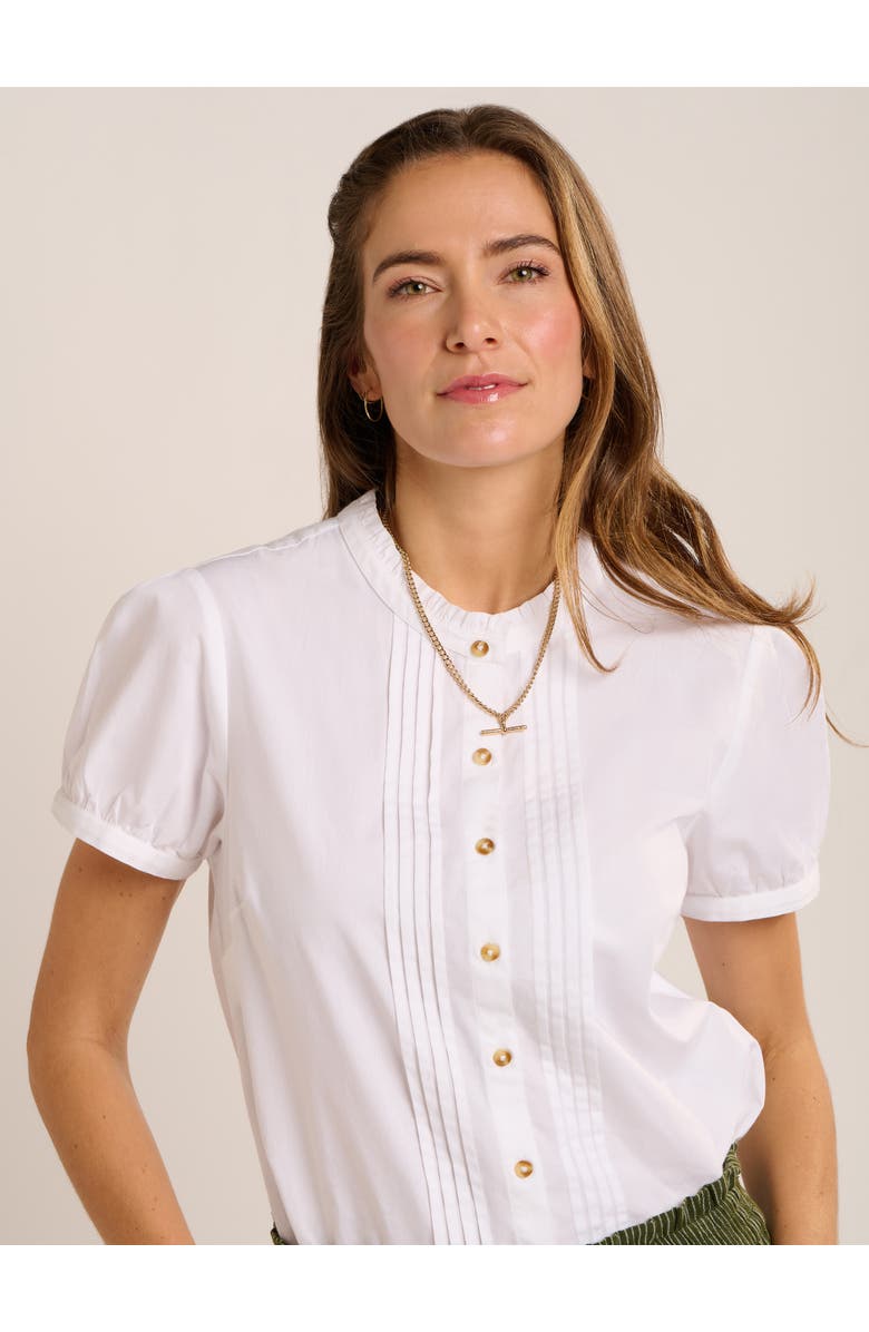 Brakeburn Hope Pintuck Detail Blouse, Alternate, color, White