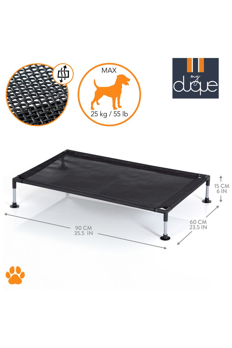Pet Bed, 35.5 Inches x 23.5 Inches, Alternate, color, Black
