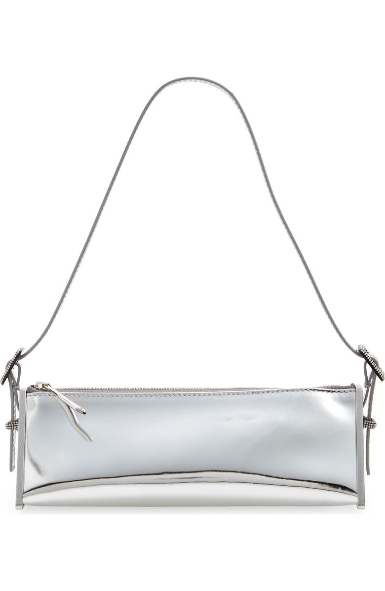 Benedetta Bruzziches Joy Metallic Leather Triangular Shoulder Bag, Main, color,