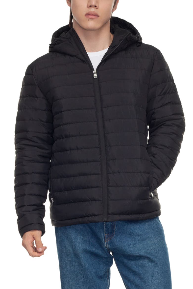 Midweight Puffer Jacket, Main, color, Black