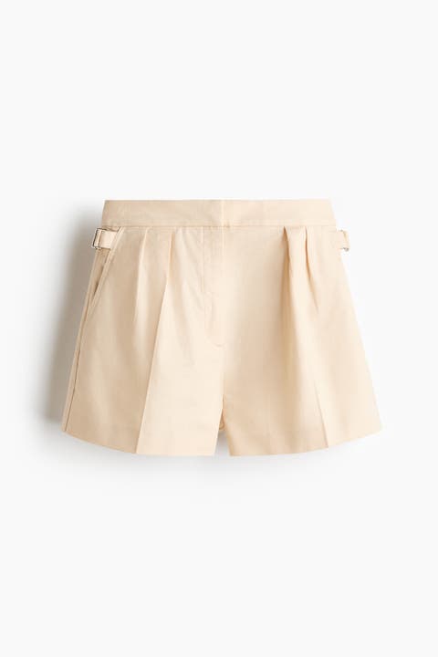 Linen-blend Shorts