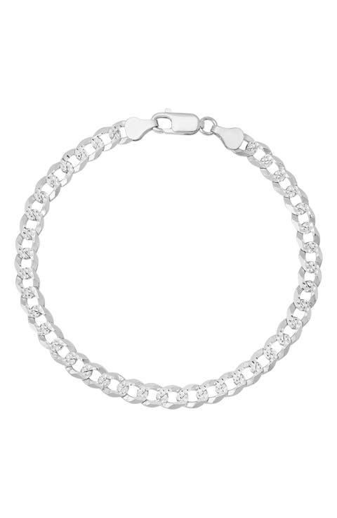 Men's Diamond Cut Cuban Chain Bracelet
