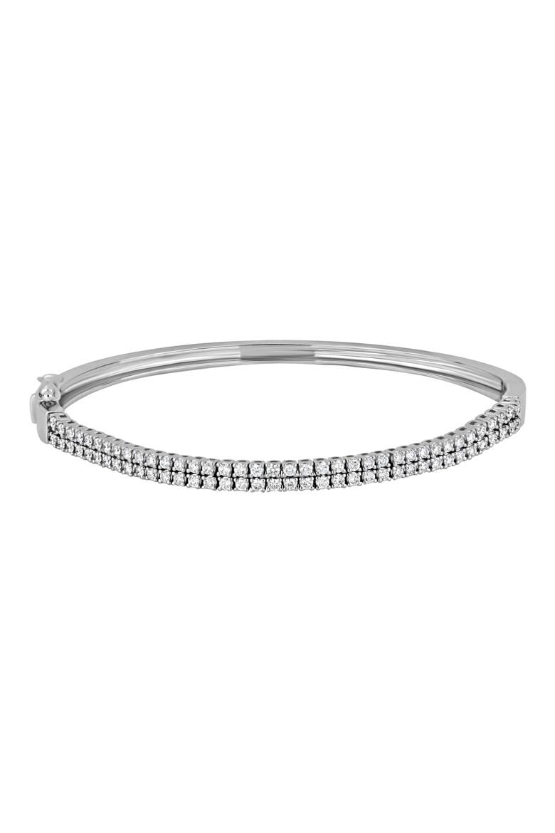 Audrey Diamond Bangle, Main, color, 18K WHITE GOLD