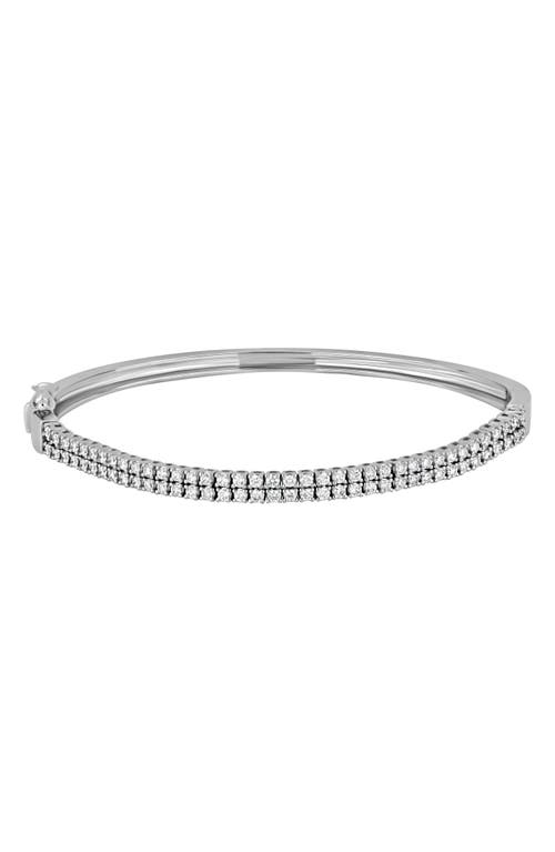 Bony Levy Audrey Diamond Bangle in 18K White Gold at Nordstrom, Size 7"