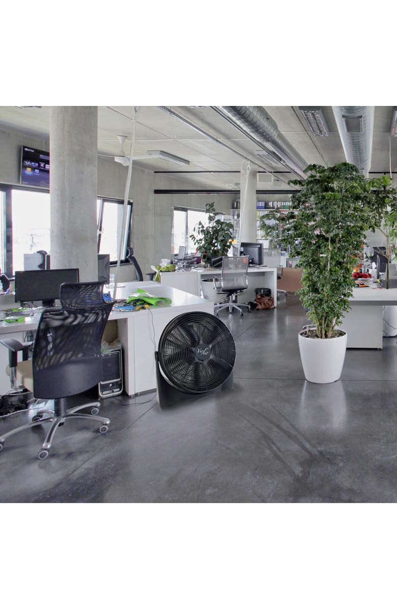 Vie Air 20 Inch High-Velocity 5 Blade Tilting Ultra Lightweight Turbo Floor Fan, Alternate, color, Black