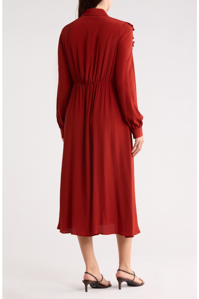 Long Sleeve Midi Dress, Alternate, color, SIENNA