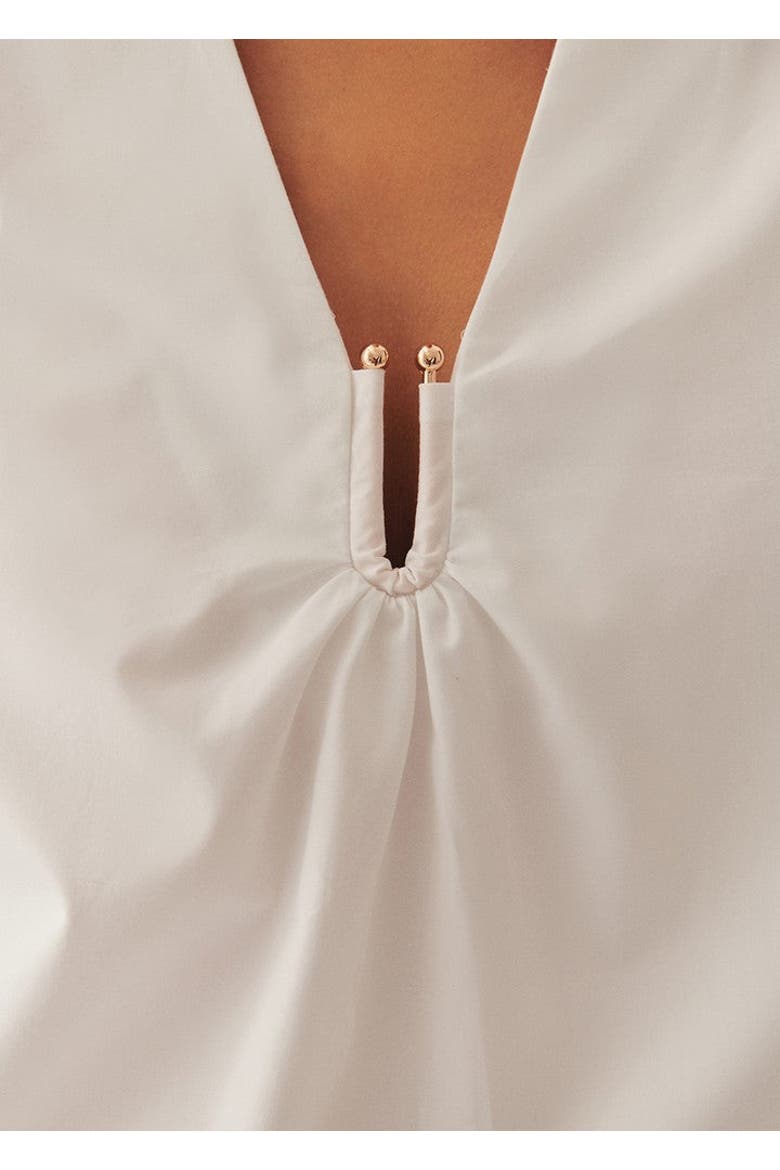 Maggie Poplin Blouse, Alternate, color, WHITE