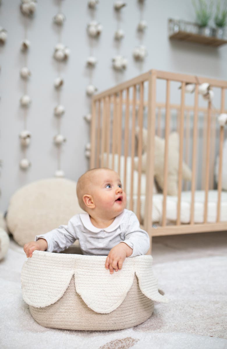 Lorena Canals Petals Basket, Alternate, color, Ivory/ Natural