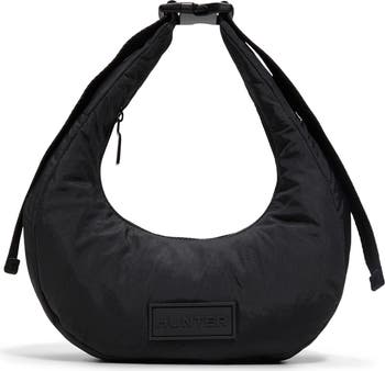【HUNTER】 Nylon Mini Hobo Bag Hobo Bag Nylon Mini Hobo Black [Hunter] – buy the best