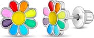 In Season Jewelry Rainbow Daisy Earrings