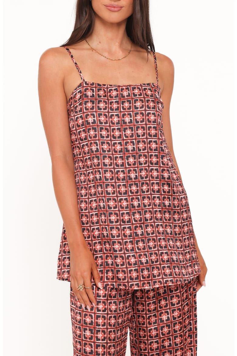 Lexi Top, Main, color, RED GEOMETRIC