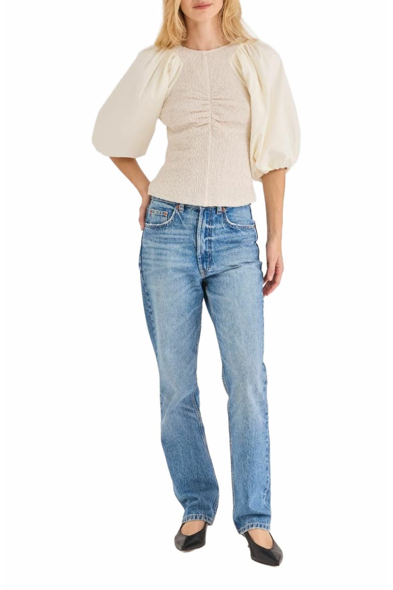 Taryn Top, Alternate, color, CREAM