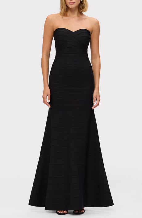 Herve Leger The Sara Strapless Mermaid Gown