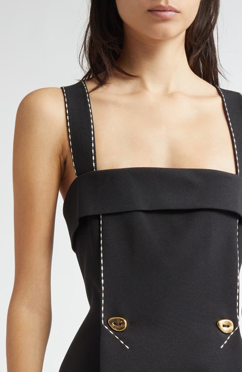 Stine Goya Mini Dress With Adjustable Straps In Black