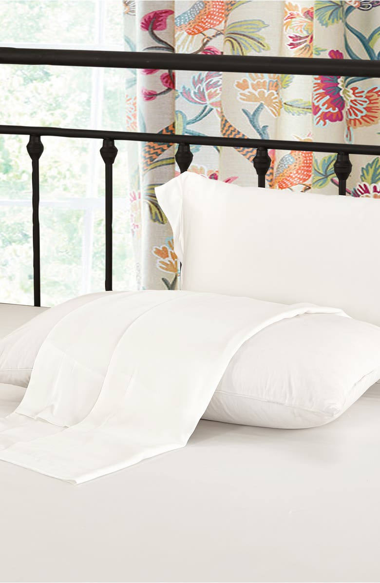 Lilysilk Pure Mulberry Silk Oxford Envelope Luxury Pillowcase, Alternate, color, Natural White