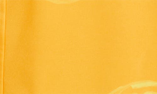 Shop Mavrans Citrus Print Short Sleeve Performance Button-up Shirt In Orange