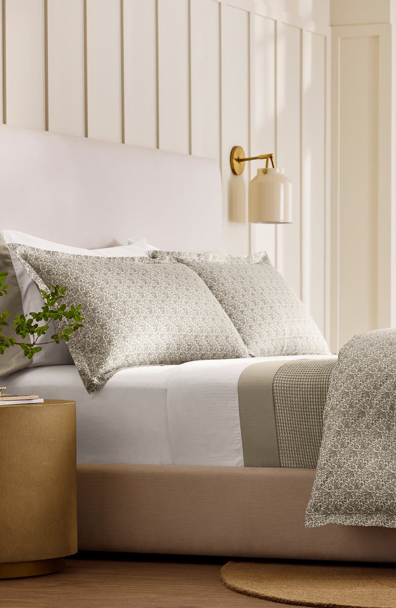 Boll & Branch Signature Colorblock Sheet Set, Alternate, color, White/ Oak