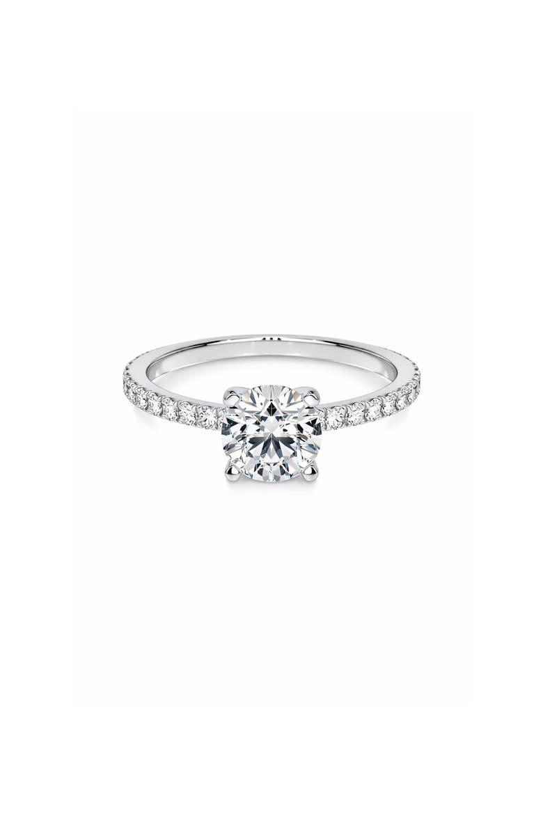 Round Cut Cubic Zirconia Solitaire Ring, Alternate, color, SILVER