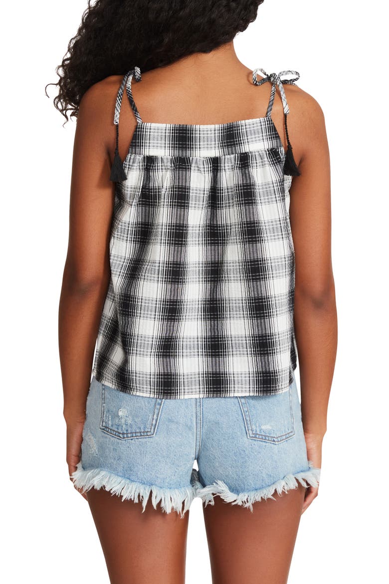 The Plaid Out Tank, Alternate, color, BLACK