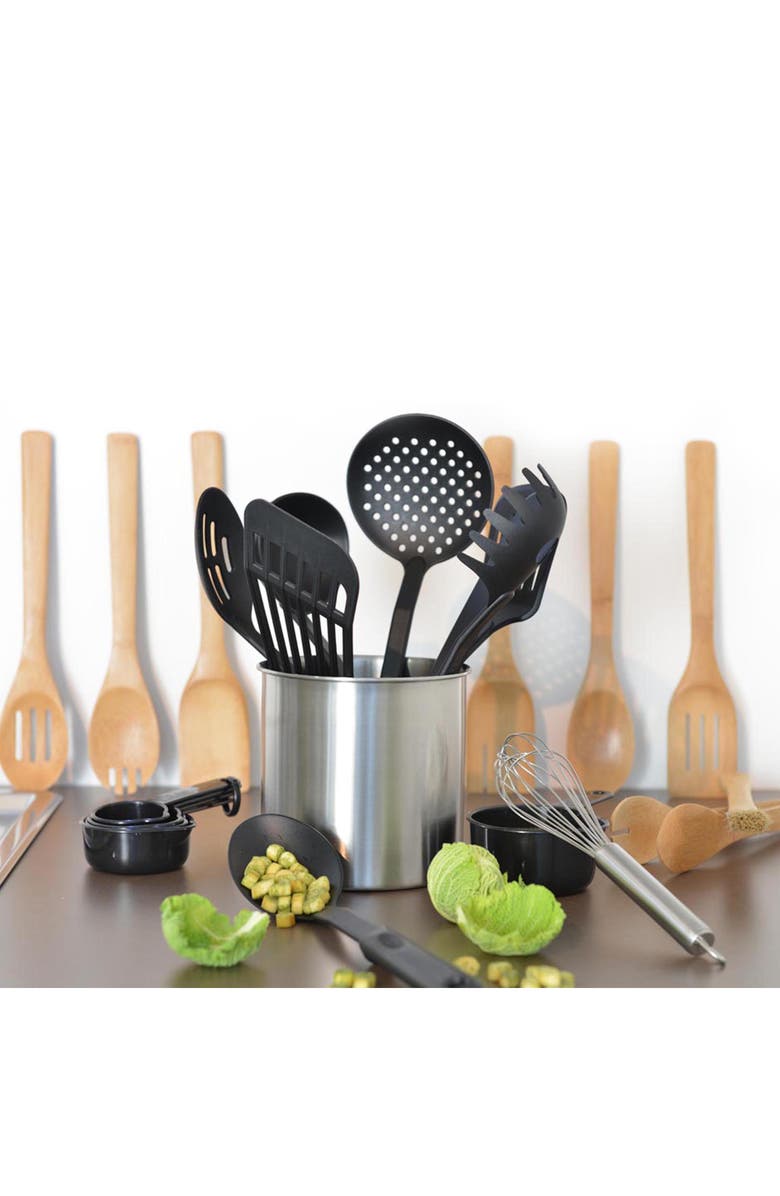 BergHOFF 25-Piece Assorted Kitchen Tool Set, Alternate, color, Silver Multi