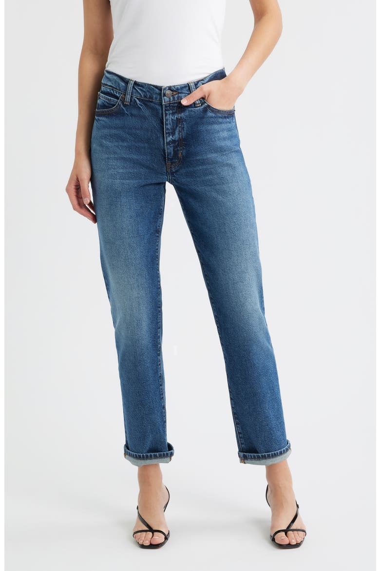 The Borrowed Mid Rise Boyfriend Jeans, Main, color, NEBULA