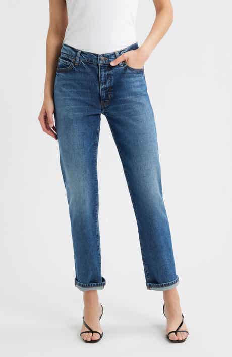 FRAME The Borrowed Mid Rise Boyfriend Jeans