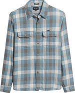 AG Curtis Check Linen & Cotton Button-Up Work Shirt