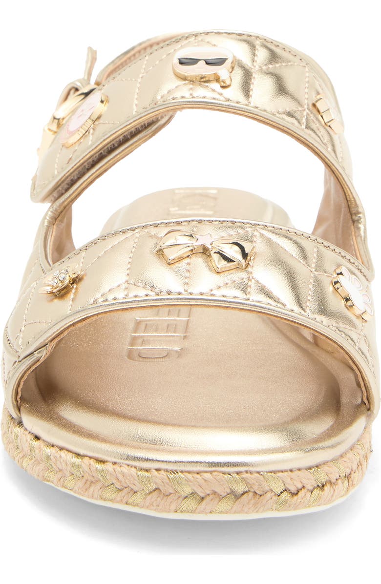 KARL LAGERFELD PARIS Charlay Macaron Espadrille Sandal, Alternate, color, White Gold