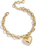 BaubleBar Millie Heart Charm Bracelet