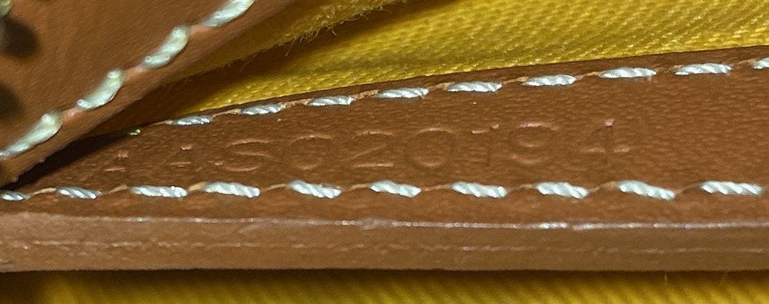 Pre-Owned Goyard Cap Vert Bag Coated Canvas, Alternate, color, Brown