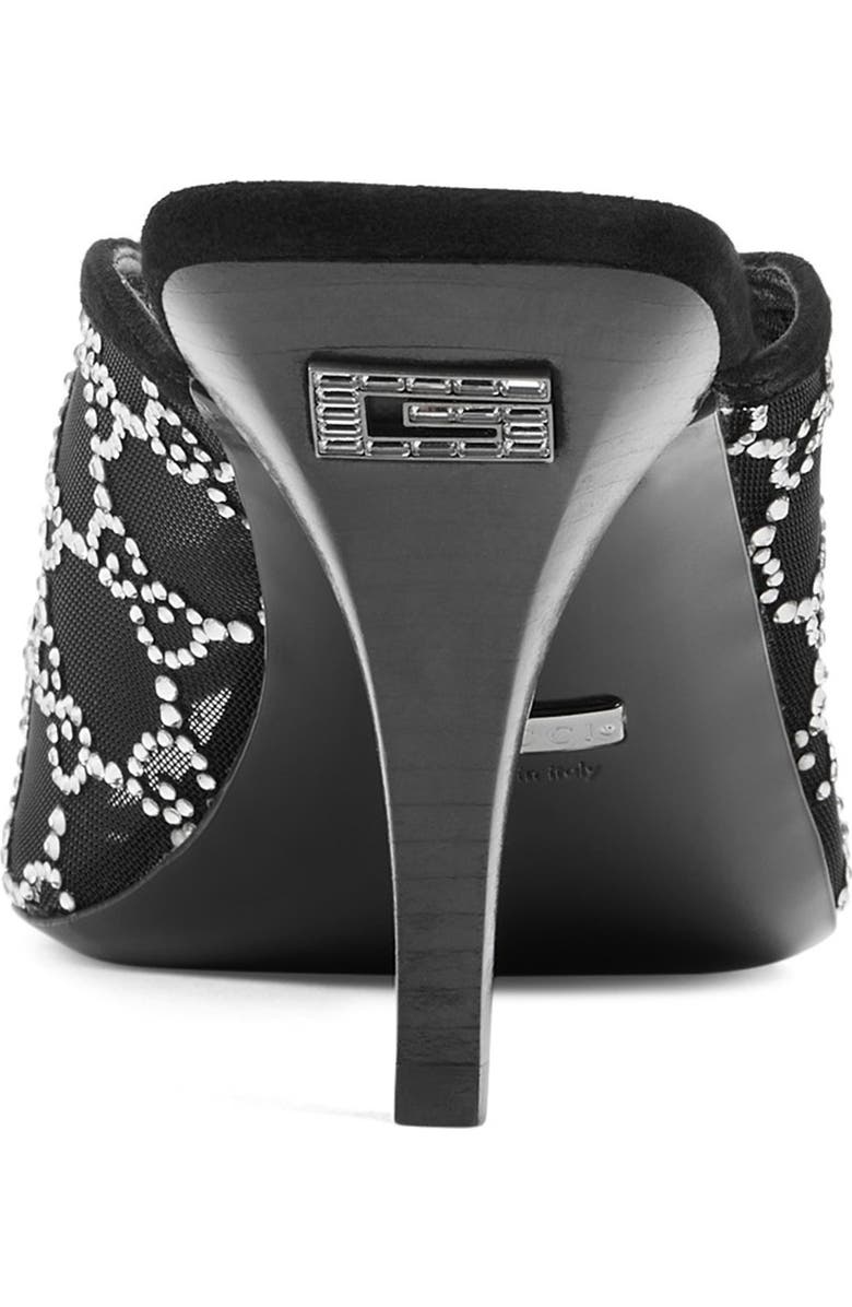 Gucci Tom GG Crystal Mesh Slide Sandal, Alternate, color,