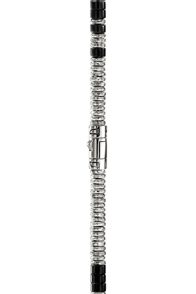 JH Lovestruck™ Heishi Pendant Necklace, Sterling Silver, Hardstones, Lab-Grown Diamond, 3.0TCW, Alternate, color, SILVER