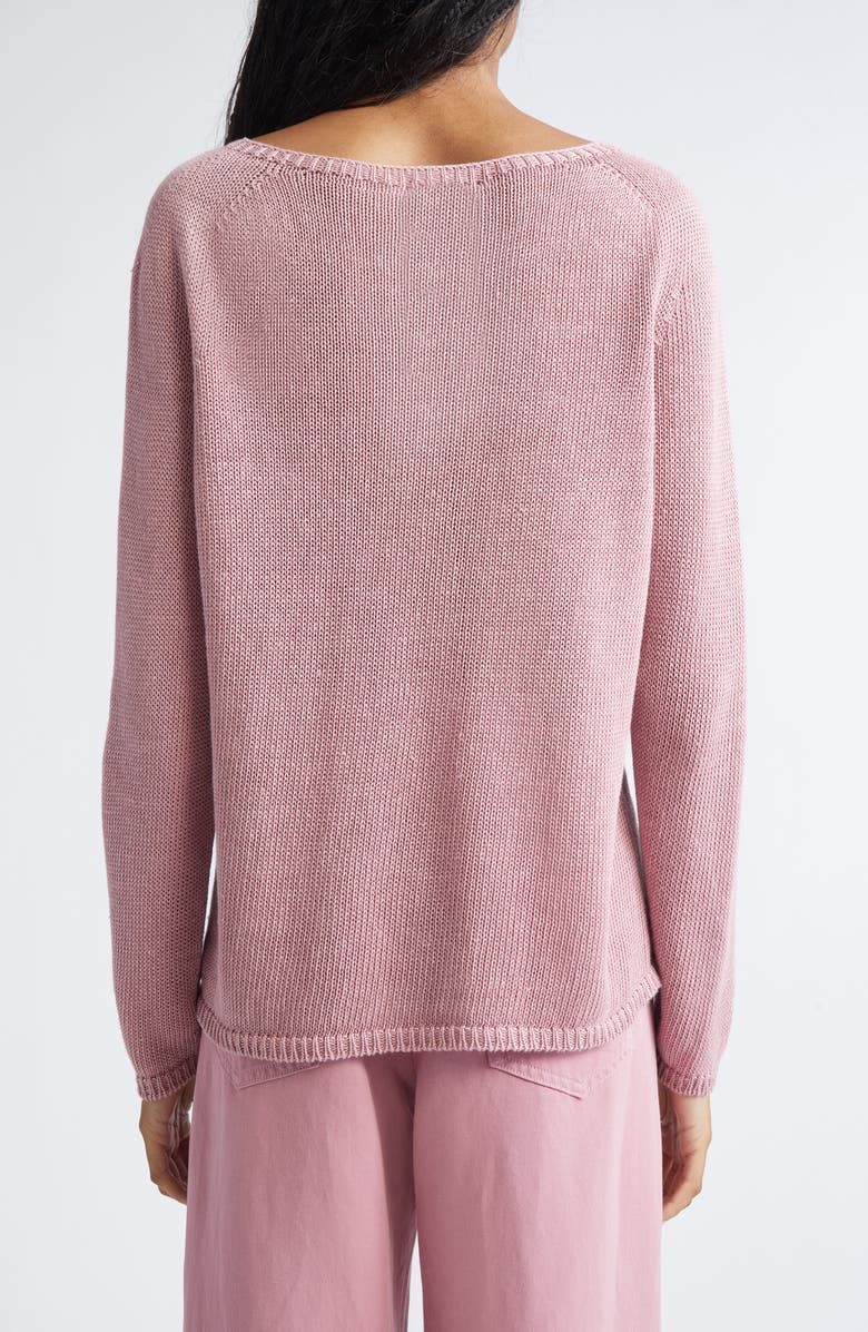 Max Mara Giolino Linen Sweater, Alternate, color, Antique Rose
