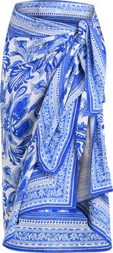 La Blanca Botanical Brocade Cover-Up Pareo