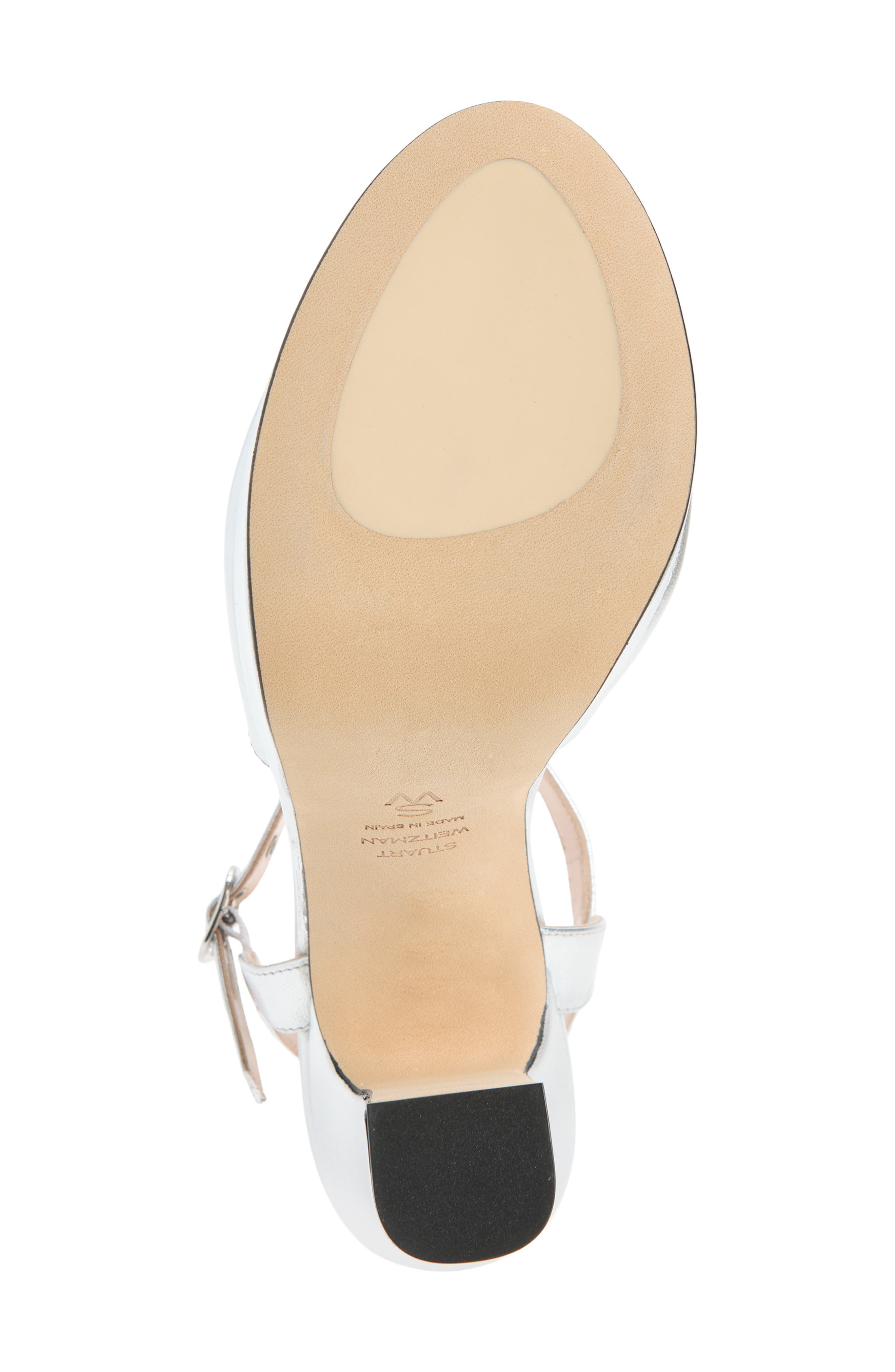 Stuart Weitzman Reade Platform Sandal, Alternate, color, Silver