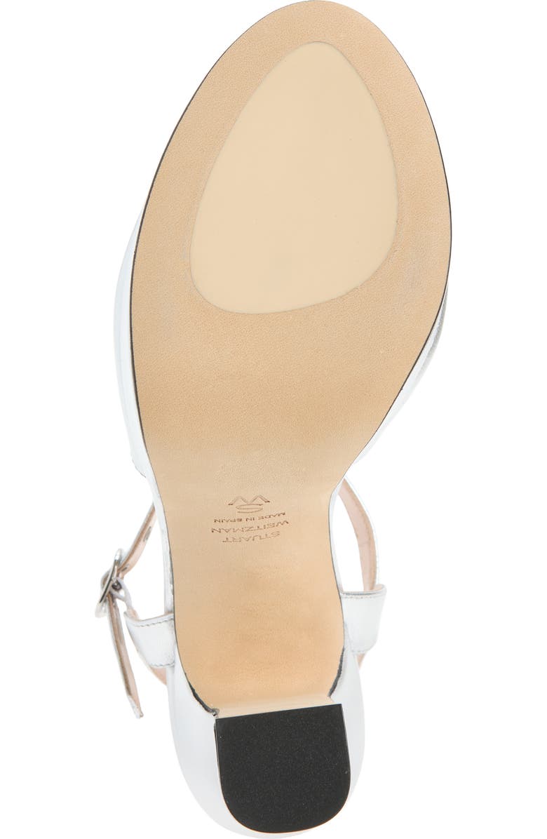 Stuart Weitzman Reade Platform Sandal, Alternate, color, Silver