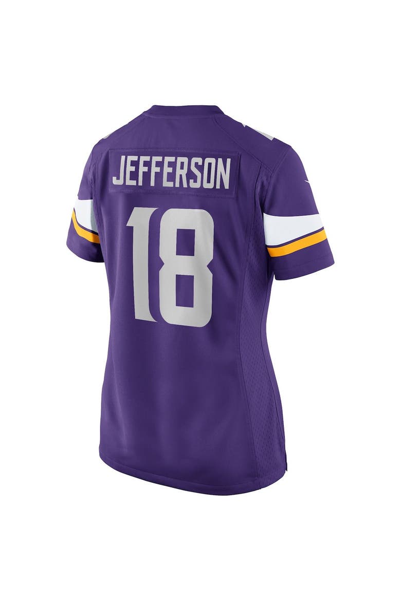 Women's Nike Justin Jefferson Purple Minnesota Vikings Player Game Jersey, Alternate, color, PURPLE