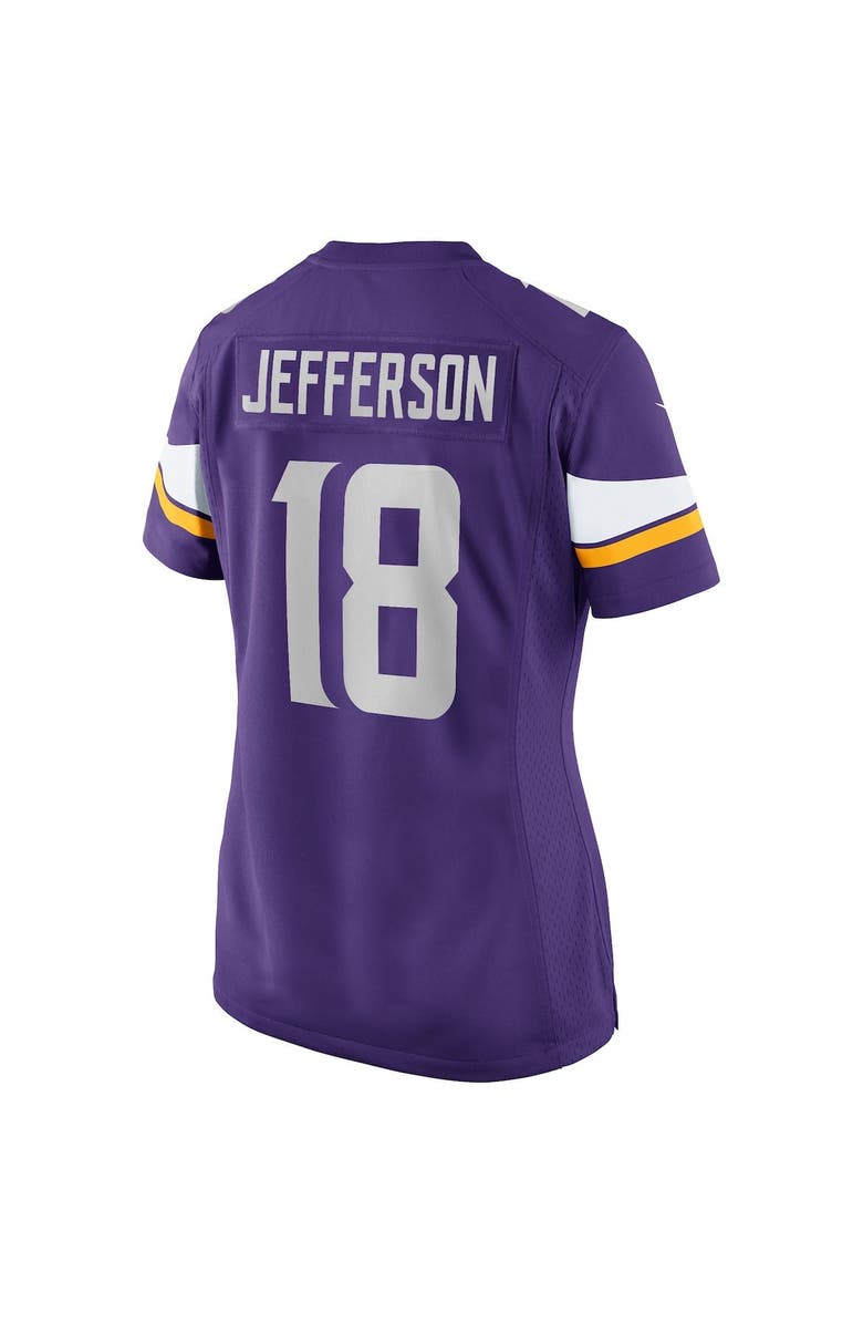 Nike Women's Nike Justin Jefferson Purple Minnesota Vikings Player Game Jersey, Alternate, color,
