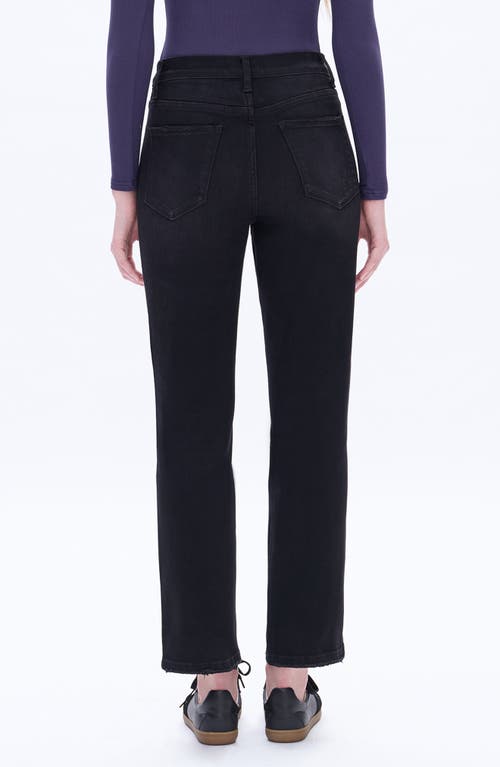 Bayeas Distressed High Waist Ankle Straight Leg Jeans