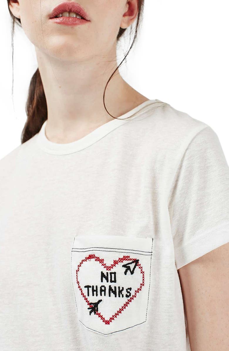 Topshop by Tee & Cake No Thanks Tee, Alternate, color, 