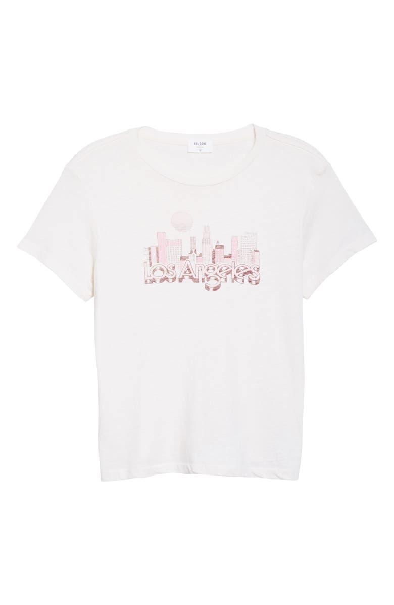 Re/Done Classic Los Angeles Skyline Tee, Alternate, color, 