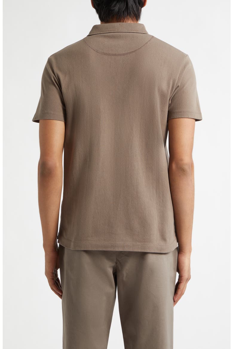 Riviera Cotton Piqué Polo, Alternate, color, DARK CEDAR