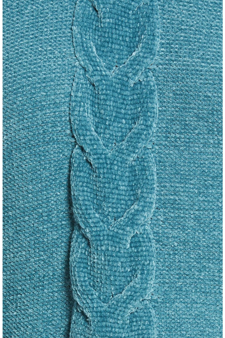 Cable Knit Chenille Sweater, Alternate, color, TEAL HYDRO
